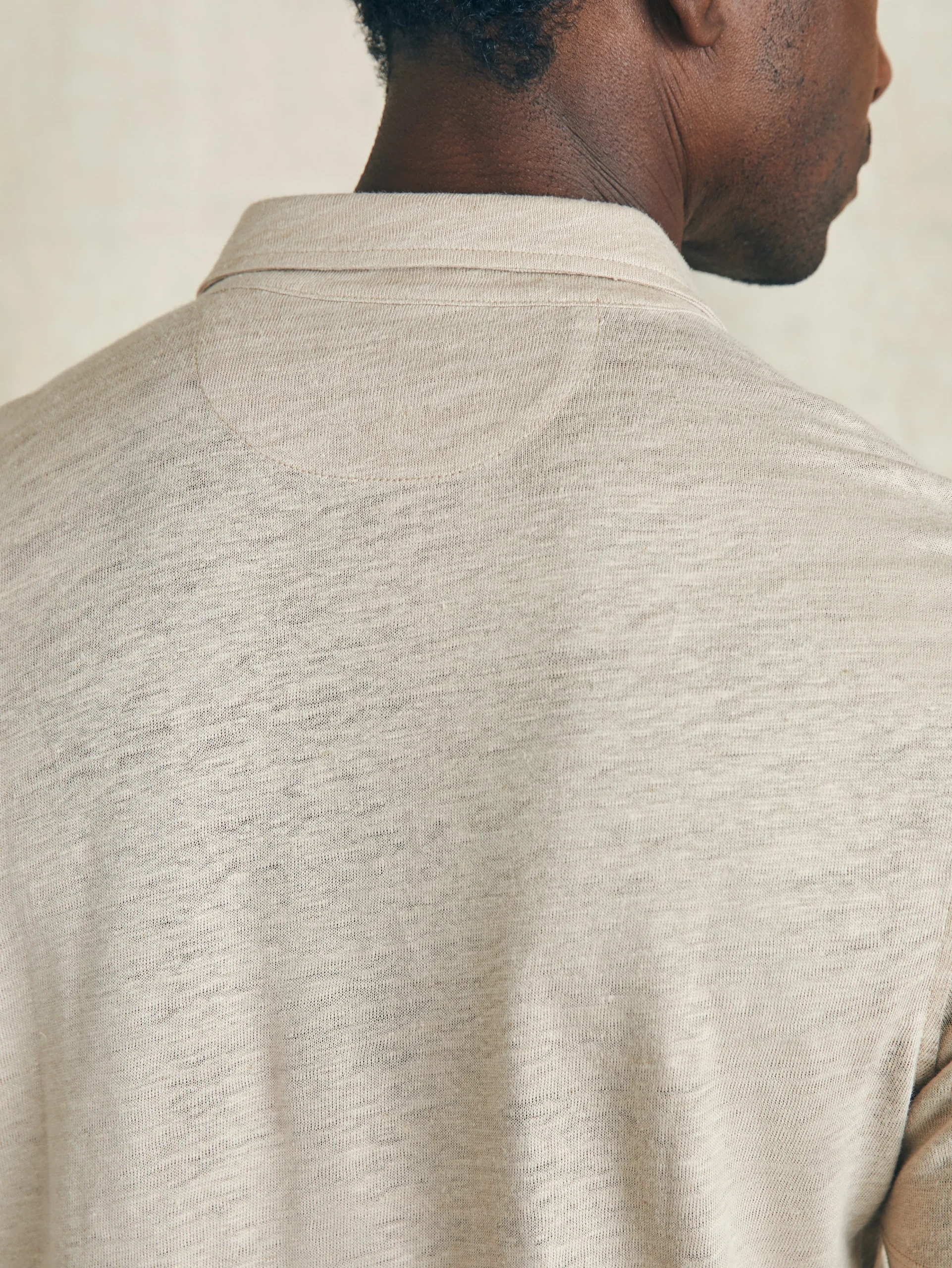 Clearance Short-Sleeve Linen Polo - Polo Shirts