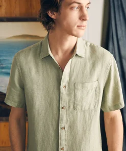 New Short-Sleeve Palma Linen Shirt - Shirts