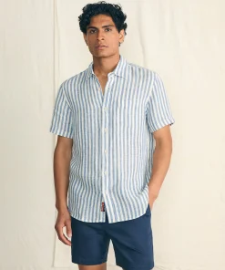 Online Short-Sleeve Palma Linen Shirt - Shirts