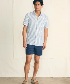 Online Short-Sleeve Palma Linen Shirt - Shirts
