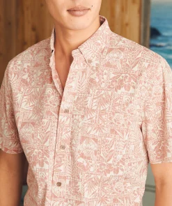 Fashion Short-Sleeve Stretch Playa Shirt - Shirts