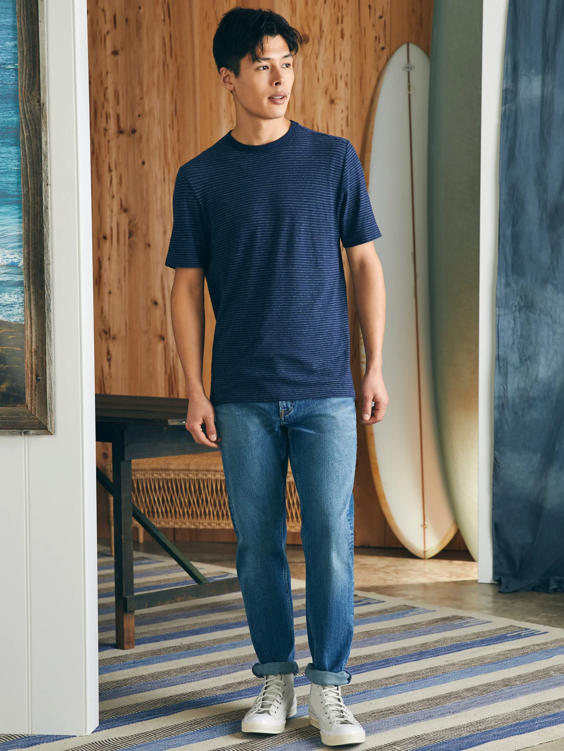 New Short-Sleeve Vintage Chambray Tee - T-Shirts & Henleys