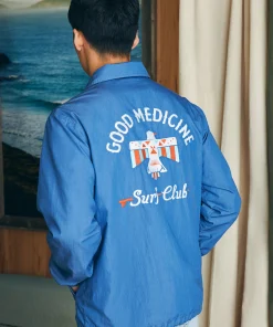 Clearance Steven Paul Judd Good Medicine Sunwashed Coaches Jacket - Jackets & Vests