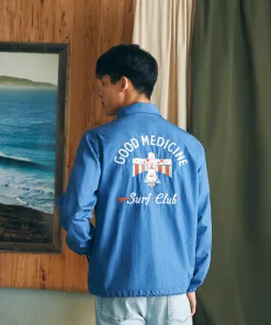 Clearance Steven Paul Judd Good Medicine Sunwashed Coaches Jacket - Jackets & Vests