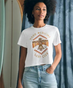 Clearance Steven Paul Judd Good Medicine Sunwashed Slub Tee - Women T-Shirts