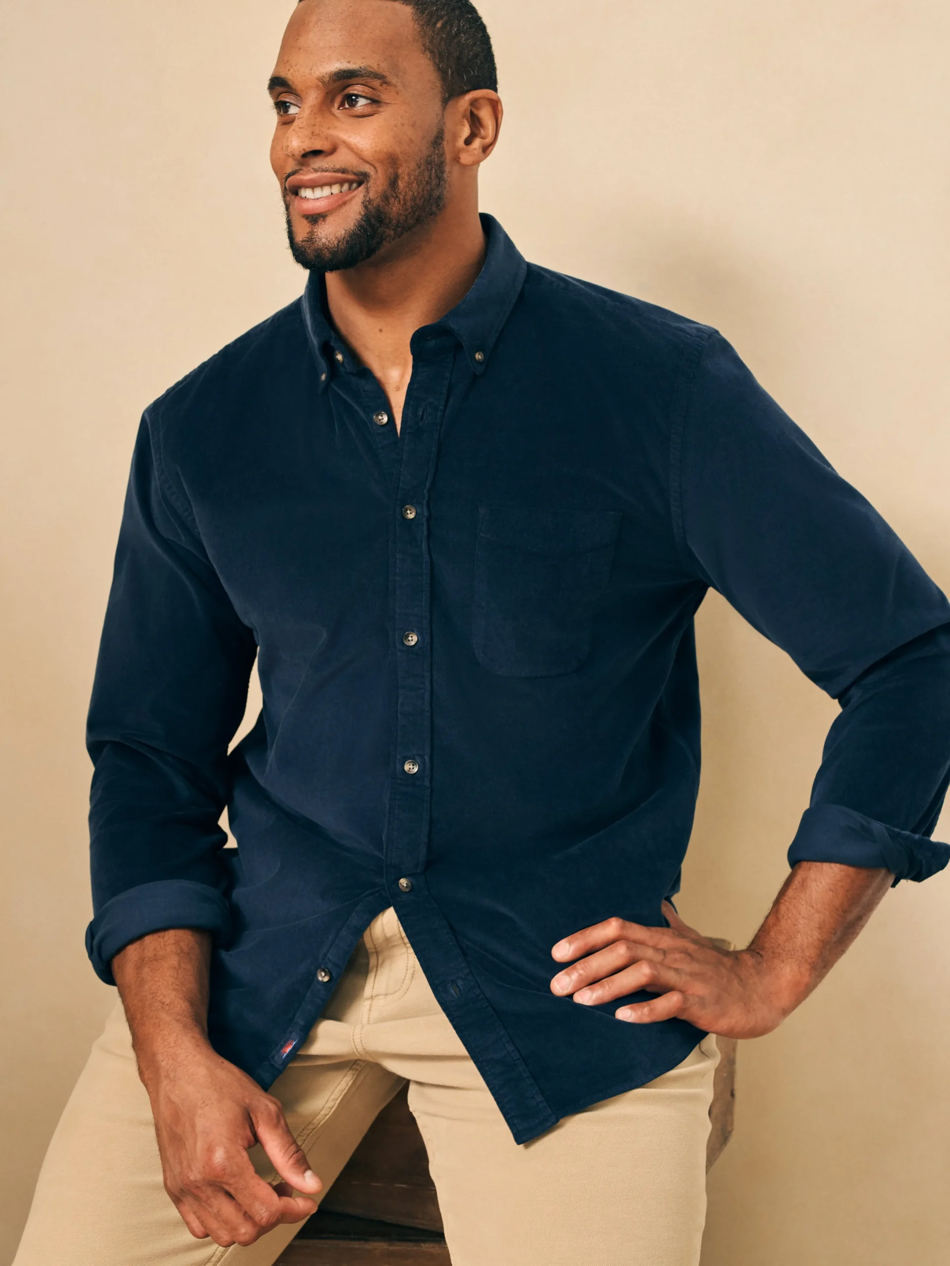 New Stretch Corduroy Shirt - Shirts