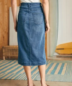 Fashion Stretch Terry Midi Skirt - Women Shorts & Skirts