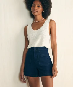 Online Stretch Terry Patch Pocket Short - Women Shorts & Skirts