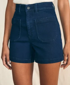 Online Stretch Terry Patch Pocket Short - Women Shorts & Skirts