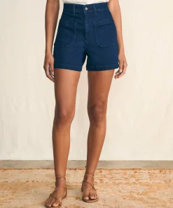 Online Stretch Terry Patch Pocket Short - Women Shorts & Skirts