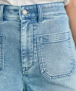 Hot Stretch Terry Patch Pocket Short - Women Shorts & Skirts