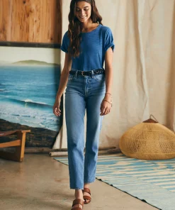 Hot Sunwashed Crew Tee - Women T-Shirts