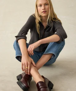 Online Sunwashed Knit Shirt - Women Shirts & Tops