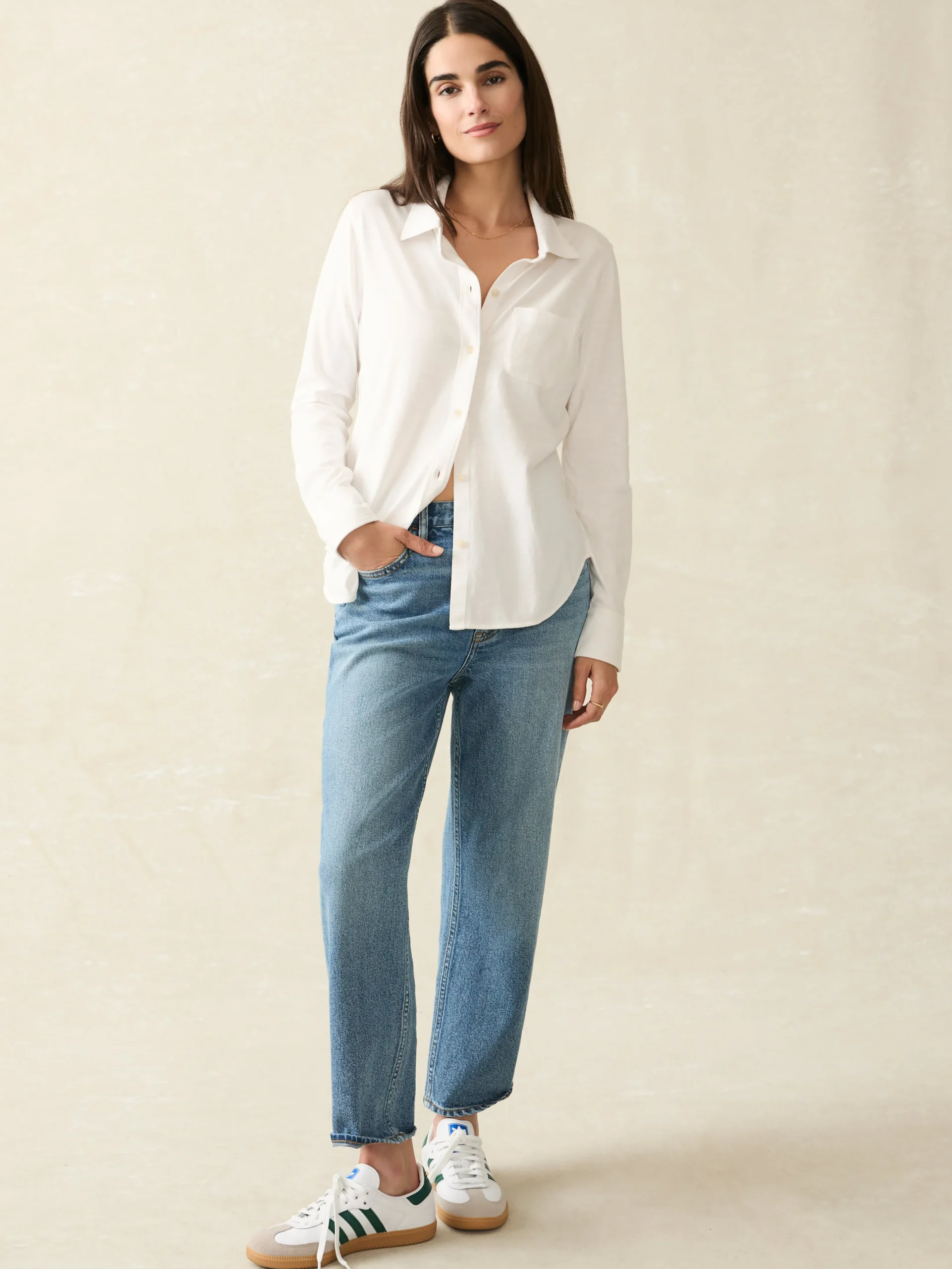 New Sunwashed Knit Shirt - Women Shirts & Tops