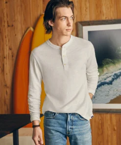 Fashion Sunwashed Slub Henley - T-Shirts & Henleys