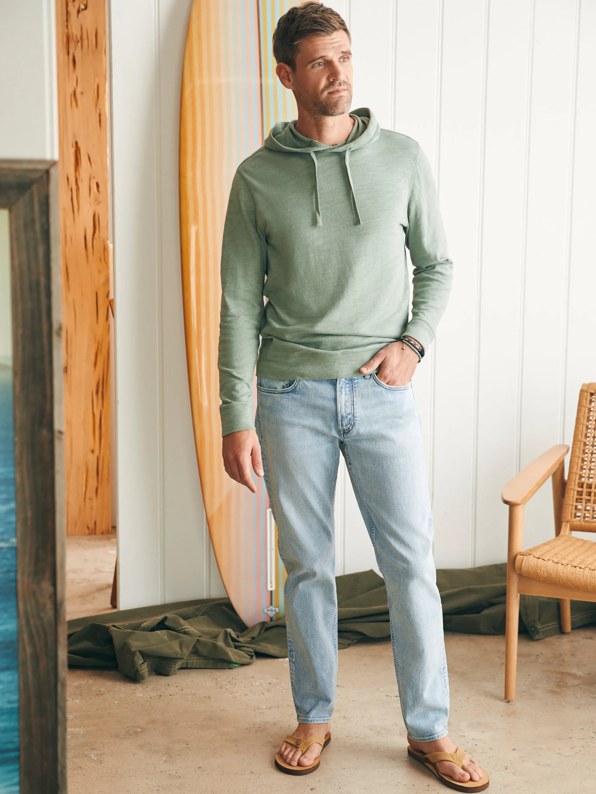 Clearance Sunwashed Slub Hoodie - Hoodies & Sweatshirts|Lounge