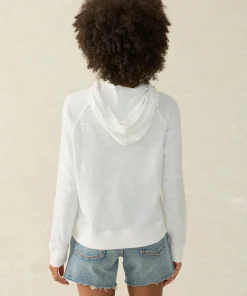 Hot Sunwashed Slub Hoodie - Women Hoodies & Sweatshirts