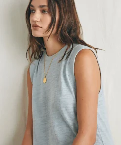 Outlet Sunwashed Slub Muscle Dress - Women Dresses