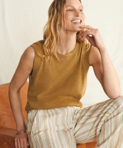 Outlet Sunwashed Slub Muscle Tank - Women T-Shirts