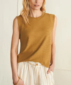 Outlet Sunwashed Slub Muscle Tank - Women T-Shirts