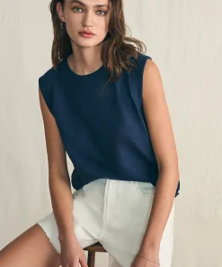 Outlet Sunwashed Slub Muscle Tank - Women T-Shirts