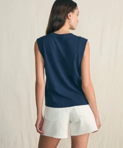 Outlet Sunwashed Slub Muscle Tank - Women T-Shirts