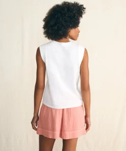 Outlet Sunwashed Slub Muscle Tank - Women T-Shirts