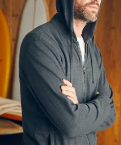 Discount Sunwashed Slub Zip Hoodie - Hoodies & Sweatshirts