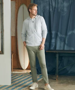 Outlet Sunwashed Slub Zip Hoodie - Hoodies & Sweatshirts