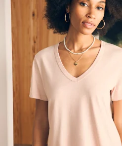 Discount Sunwashed V-Neck Tee - Women T-Shirts