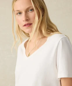 New Sunwashed V-Neck Tee - Women T-Shirts