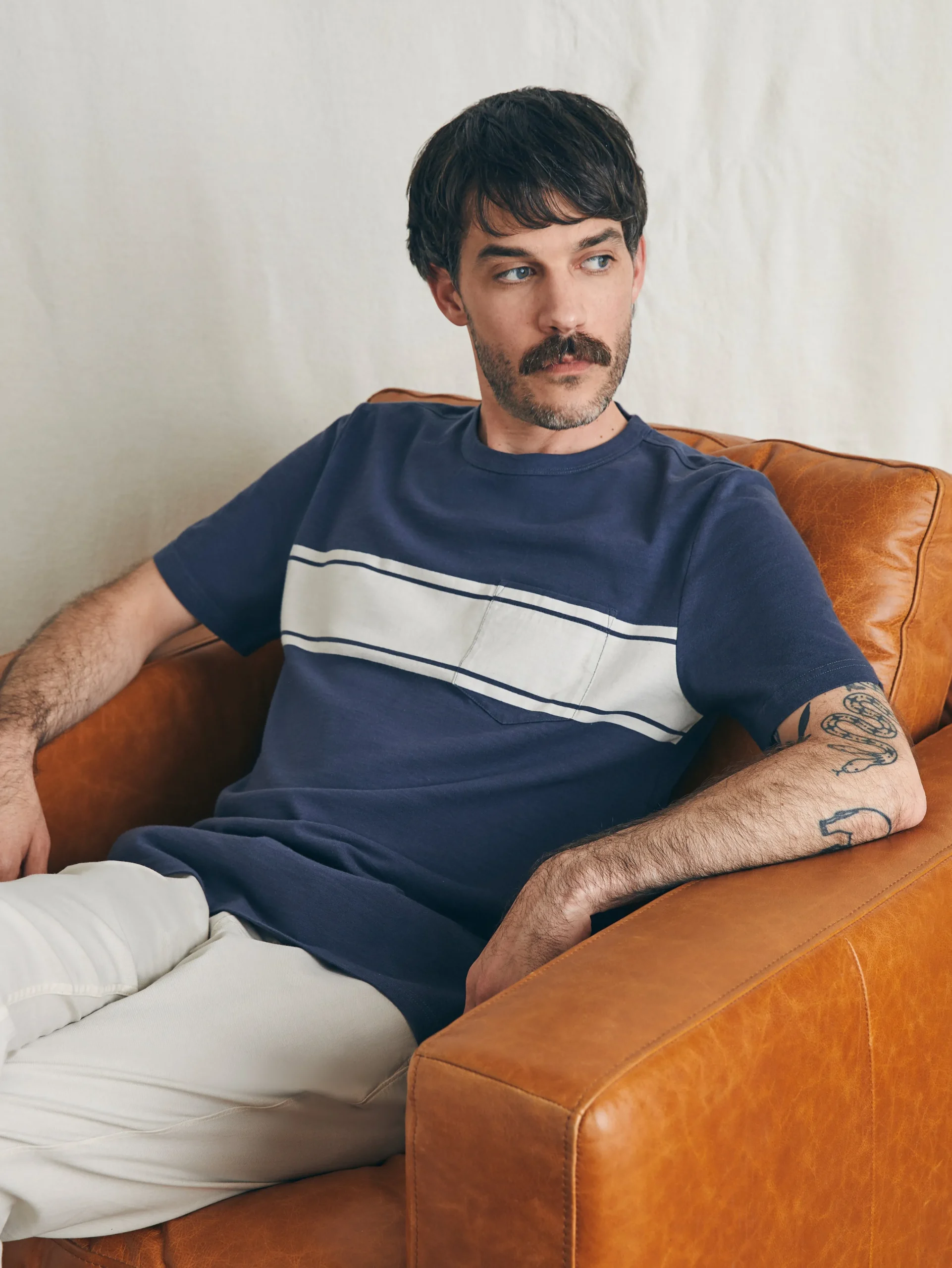 Outlet Surf Stripe Sunwashed Tee (Tall) - T-Shirts & Henleys