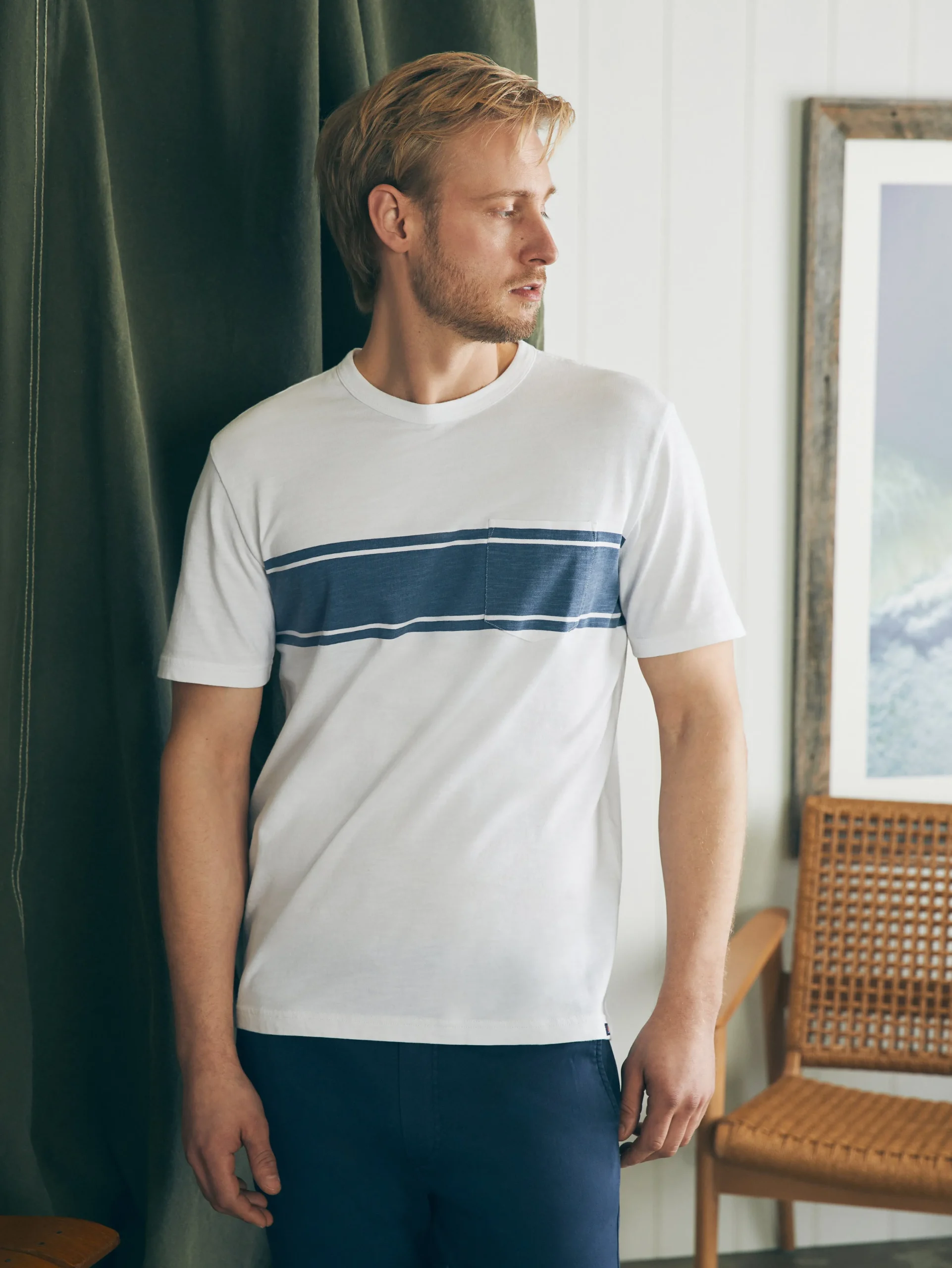 Hot Surf Stripe Sunwashed Tee (Tall) - T-Shirts & Henleys
