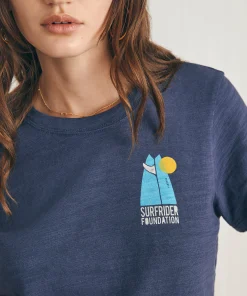 Fashion Surfrider Sunwashed Cropped Tee - Women T-Shirts