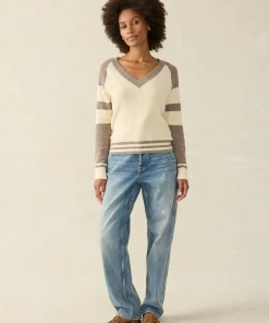 New Throwback V-Neck - Women Sweaters