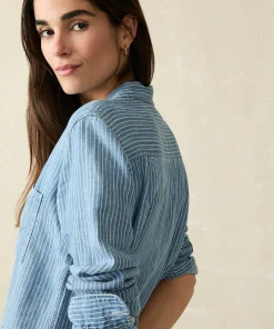 Fashion Tried & True Chambray Shirt - Women Shirts & Tops
