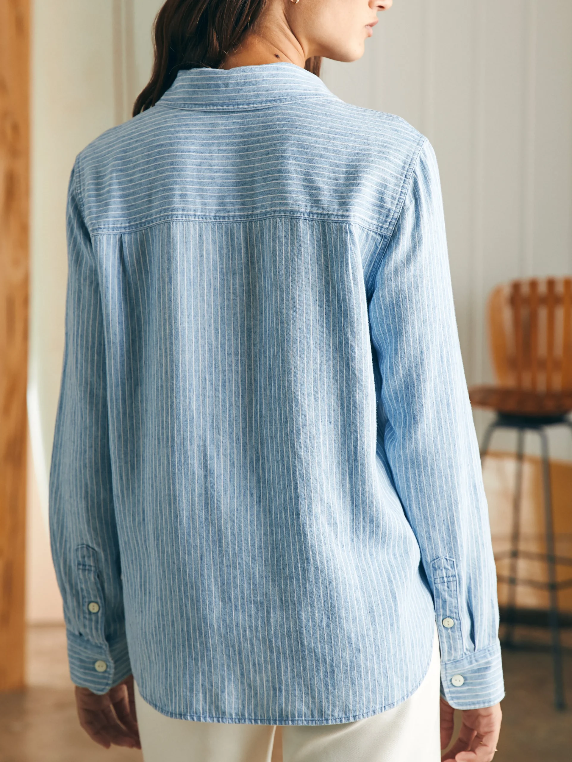 Hot Tried & True Chambray Shirt - Women Shirts & Tops