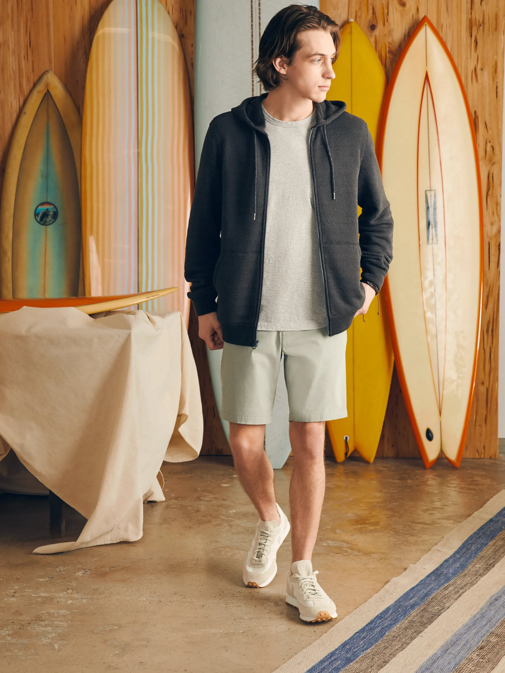 Hot Whitewater Full Zip Hoodie - Hoodies & Sweatshirts|Lounge